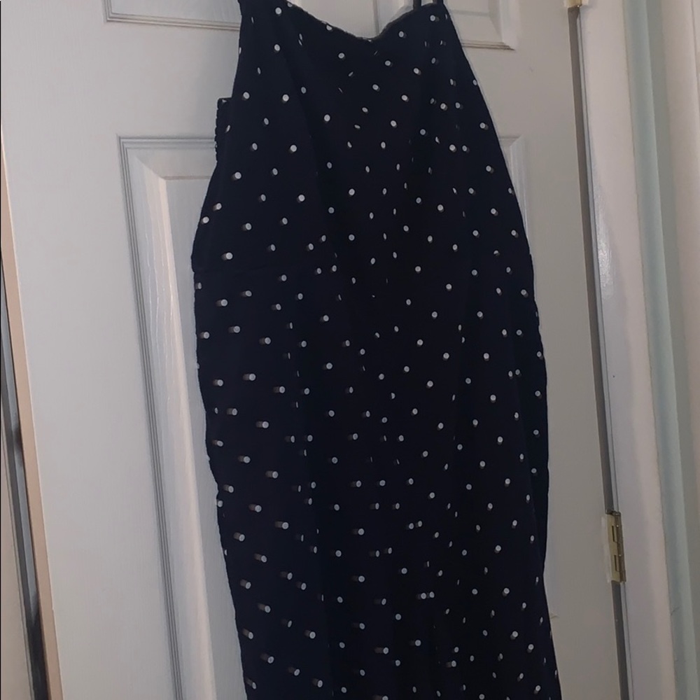 Super cute navy polkadot jumpsuit